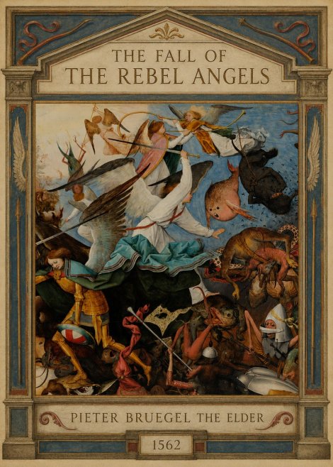 Pieter Bruegel The Fall of the Rebel Angels IV No3 - Plakát