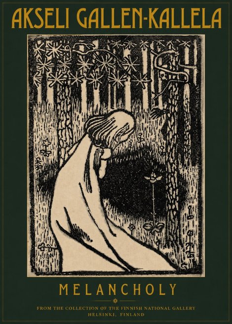 Akseli Gallen-Kallela Melancholy No2 - Plakát