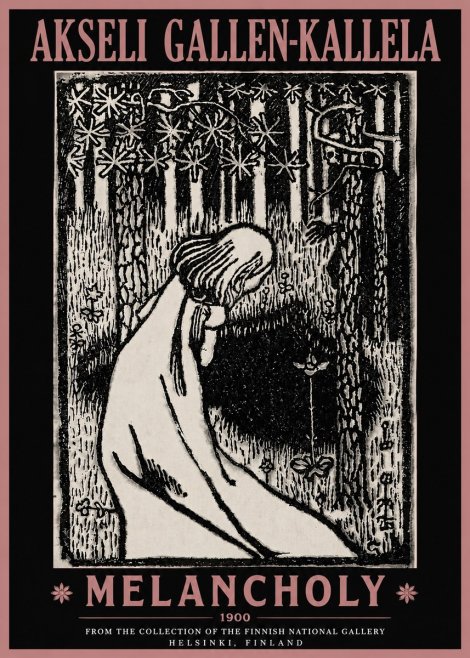 Akseli Gallen-Kallela Melancholy No4 - Plakát