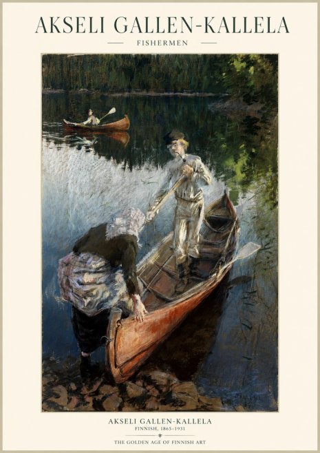 Akseli Gallen-Kallela Fishermen No1 - Plakát