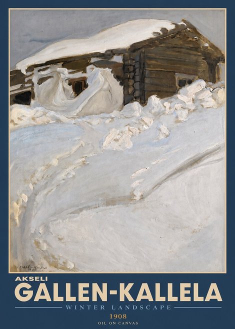 Akseli Gallen-Kallela Winter Landscape II No2 - Plakát