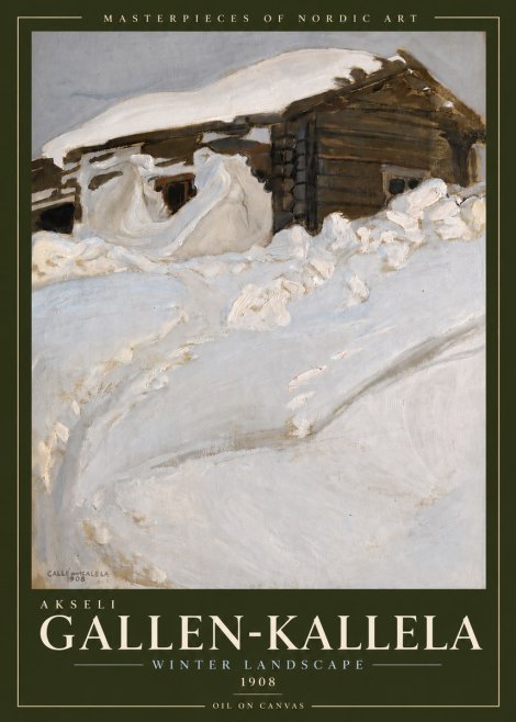 Akseli Gallen-Kallela Winter Landscape II No5 - Plakát