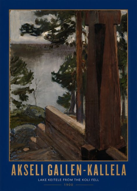 Akseli Gallen-Kallela Lake Keitele from the Koli Fell No2 - Plakát