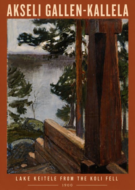 Akseli Gallen-Kallela Lake Keitele from the Koli Fell No6 - Plakát