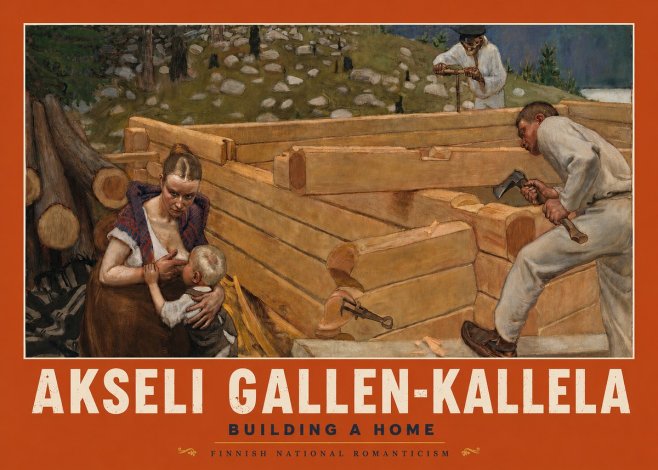 Akseli Gallen-Kallela Building a Home No2 - Plakát