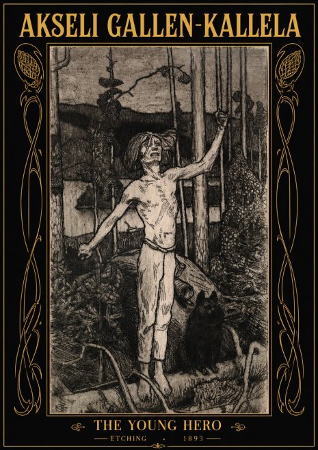 Akseli Gallen-Kallela The Young Hero No2 - Plakát
