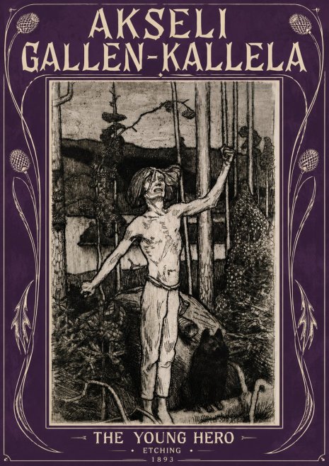 Akseli Gallen-Kallela The Young Hero No5 - Plakát