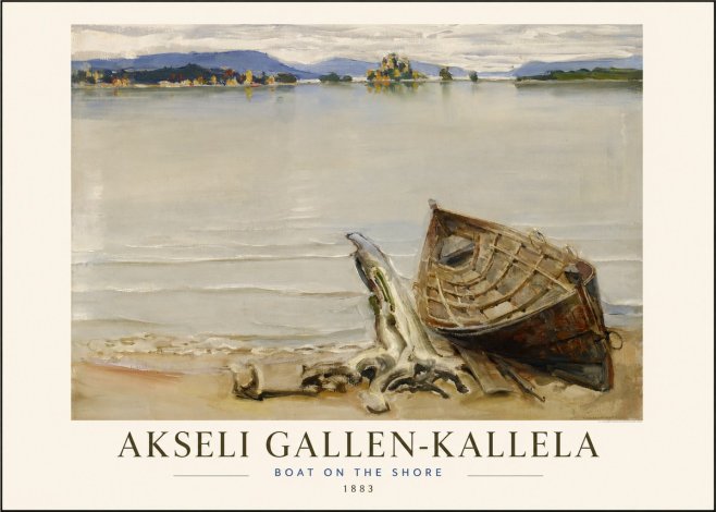 Akseli Gallen-Kallela Boat on the Shore No1 - Plakát