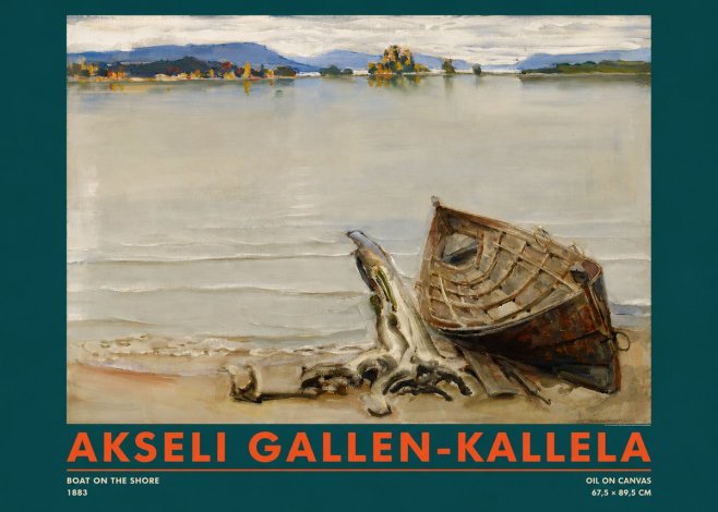 Akseli Gallen-Kallela Boat on the Shore No2 - Plakát