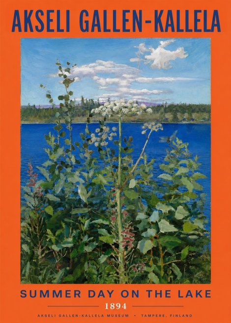 Akseli Gallen-Kallela Summer Day on the Lake No2 - Plakát