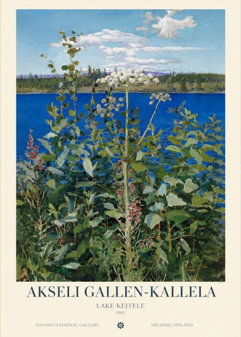 Akseli Gallen-Kallela Summer Day on the Lake No6 - Plakát