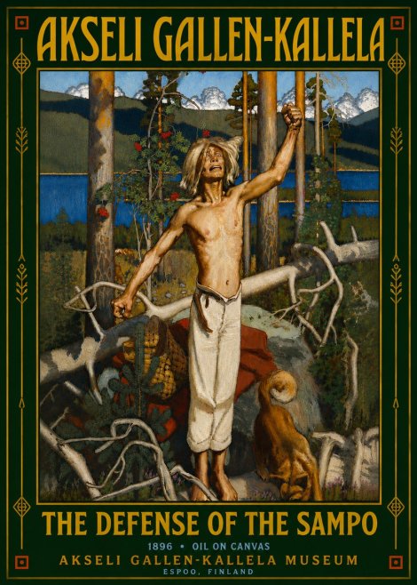 Akseli Gallen-Kallela The Defense of the Sampo No6 - Plakát