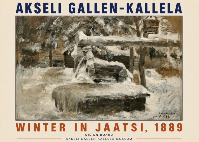 Akseli Gallen-Kallela Winter in Jaatsi, 1889 No4 - Plakát