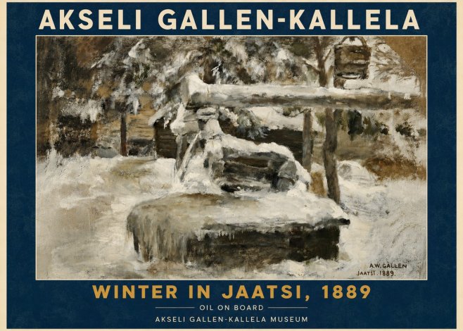 Akseli Gallen-Kallela Winter in Jaatsi, 1889 No5 - Plakát