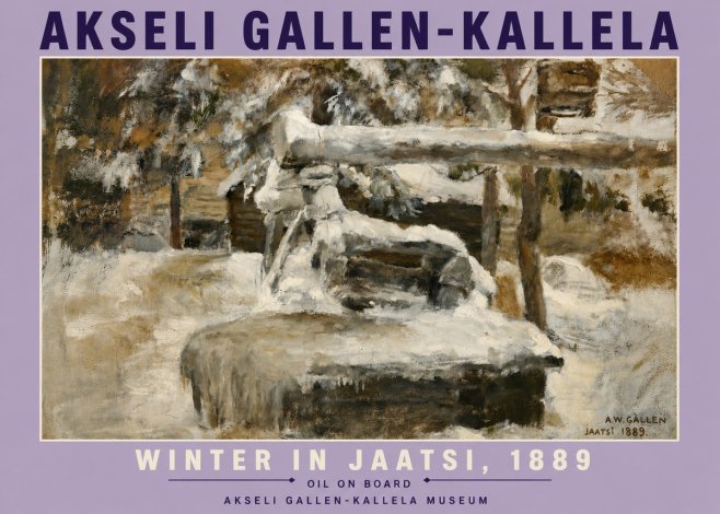 Akseli Gallen-Kallela Winter in Jaatsi, 1889 No6 - Plakát