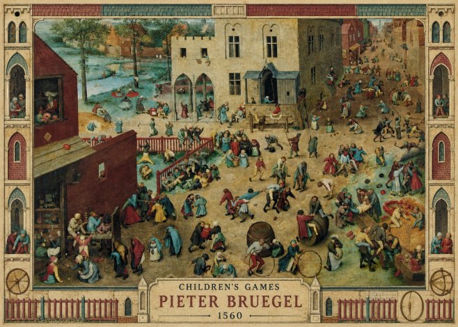 Pieter Bruegel Children's Games III No3 - Plakát