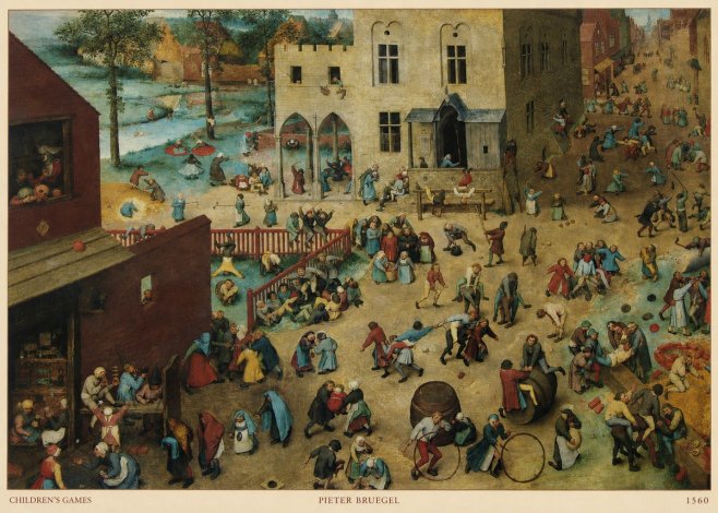 Pieter Bruegel Children's Games III No5 - Plakát