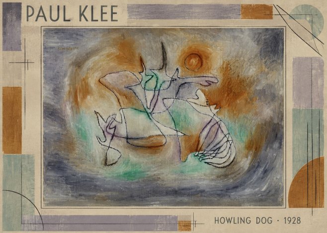 Paul Klee Howling Dog No1 - Plakát