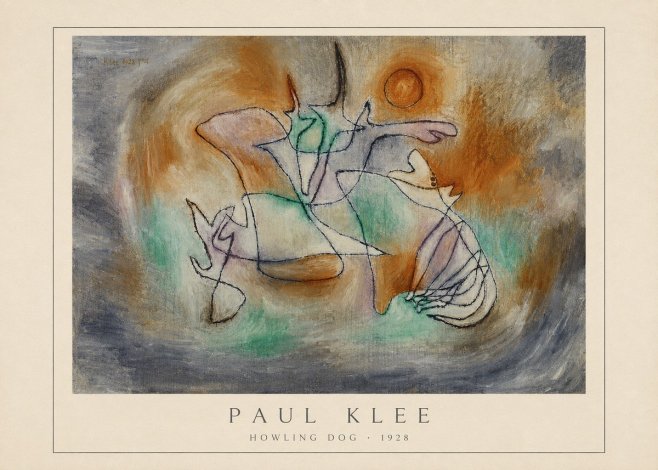 Paul Klee Howling Dog No4 - Plakát