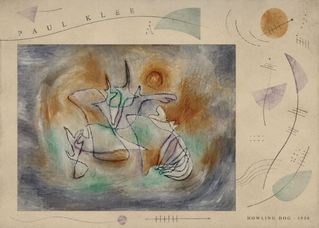 Paul Klee Howling Dog No6 - Plakát
