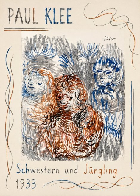 Paul Klee Schwestern Und Jüngling No1 - Plakát