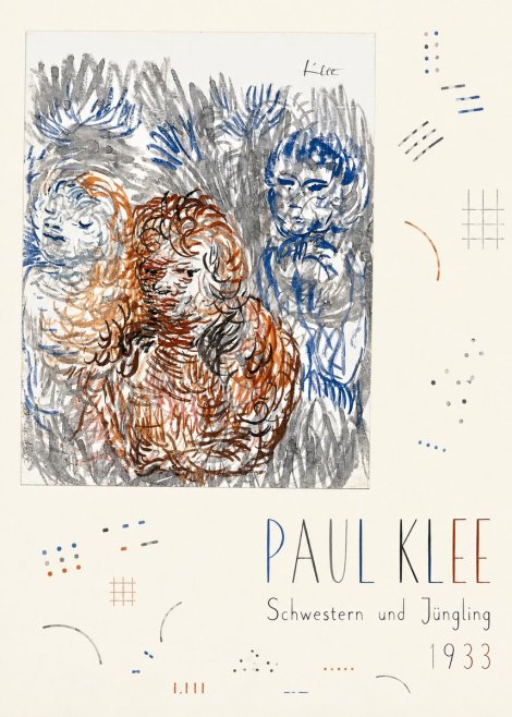 Paul Klee Schwestern Und Jüngling No5 - Plakát