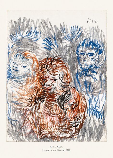 Paul Klee Schwestern Und Jüngling No6 - Plakát