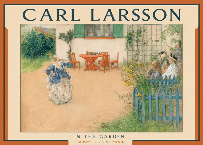 Carl Larsson In the Garden No2 - Plakát