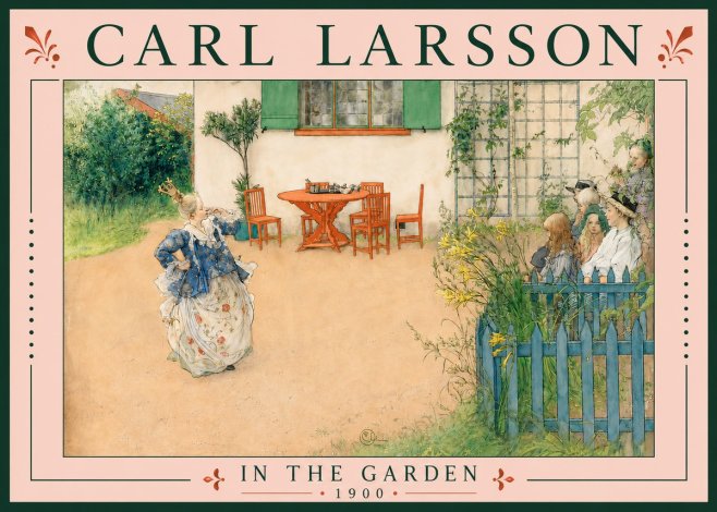Carl Larsson In the Garden No5 - Plakát