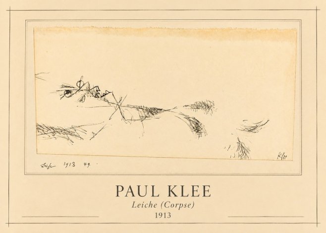 Paul Klee Leiche (Corpse) No1 - Plakát