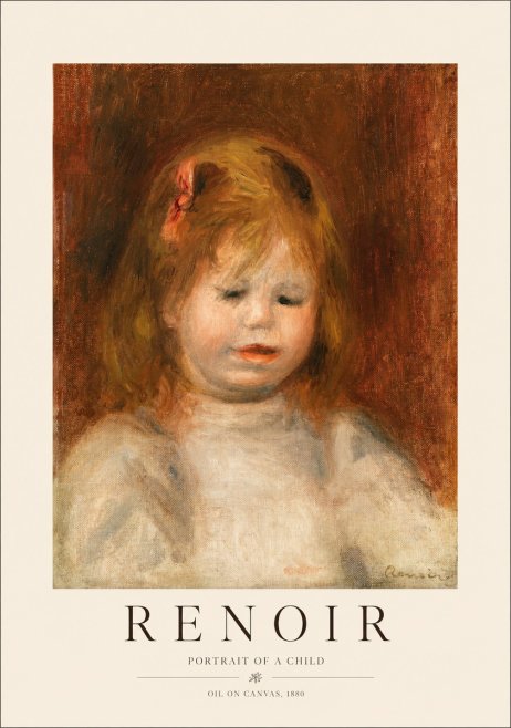 Renoir Portrait of a Child I No1 - Plakát