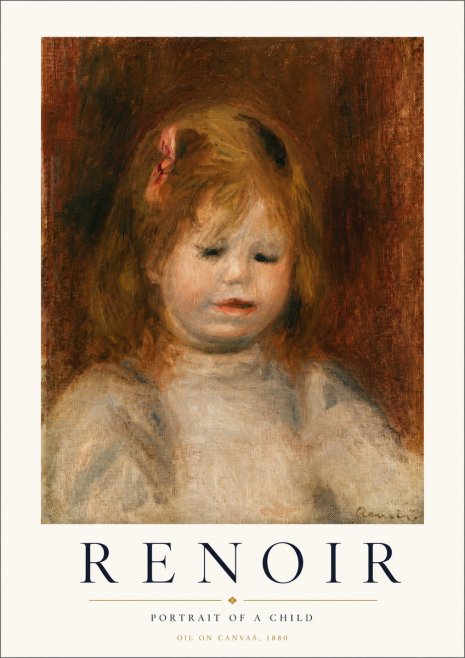 Renoir Portrait of a Child I No3 - Plakát