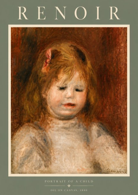 Renoir Portrait of a Child I No6 - Plakát