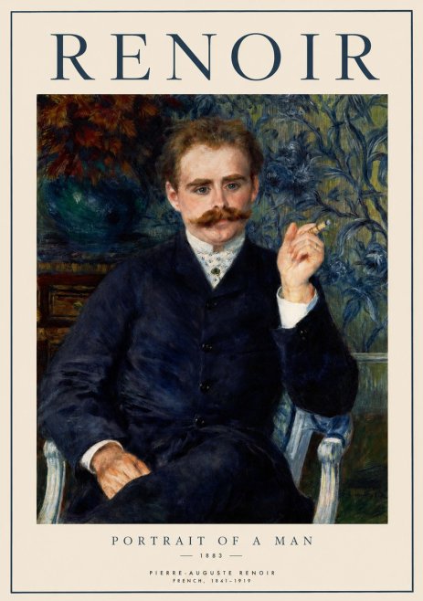 Renoir Portrait of a Man I No1 - Plakát