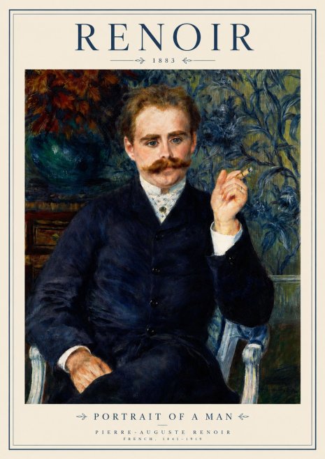 Renoir Portrait of a Man I No3 - Plakát