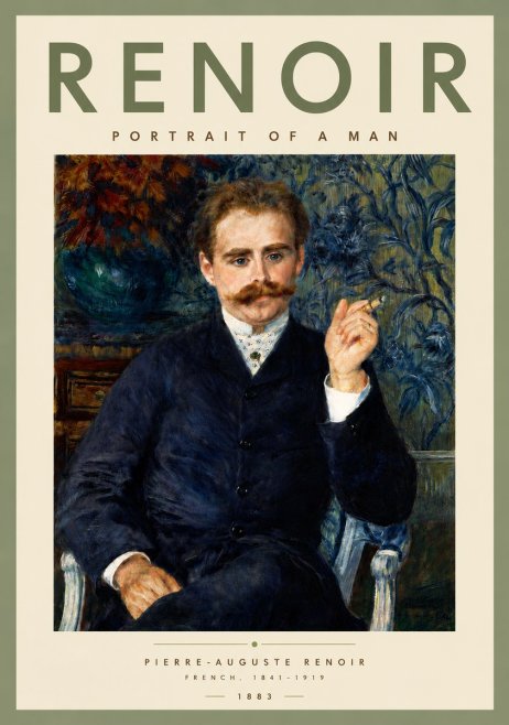 Renoir Portrait of a Man No5 - Plakát