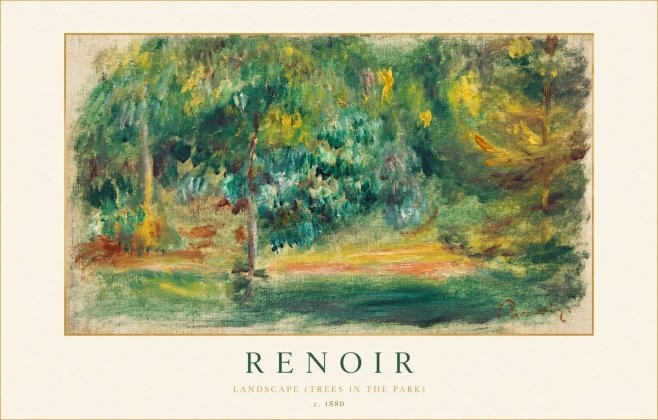 Renoir Landscape (Trees in the Park) No1 - Plakát