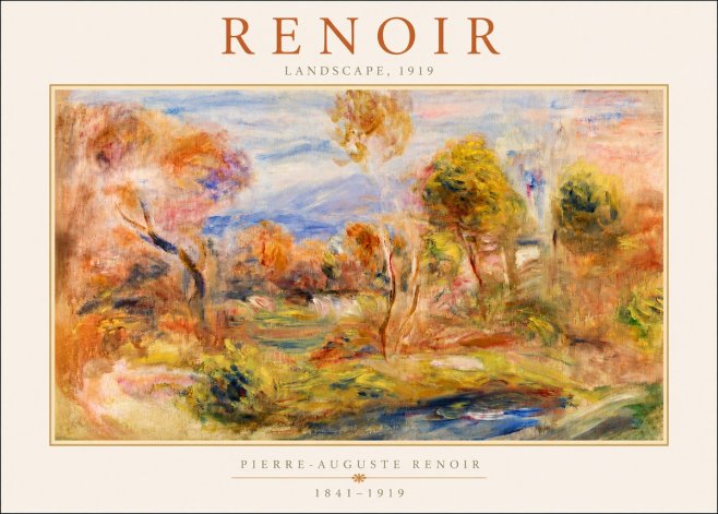 Renoir Landscape No3 - Plakát