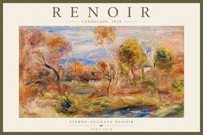 Renoir Landscape No4 - Plakát
