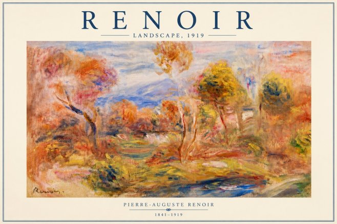 Renoir Landscape No5 - Plakát