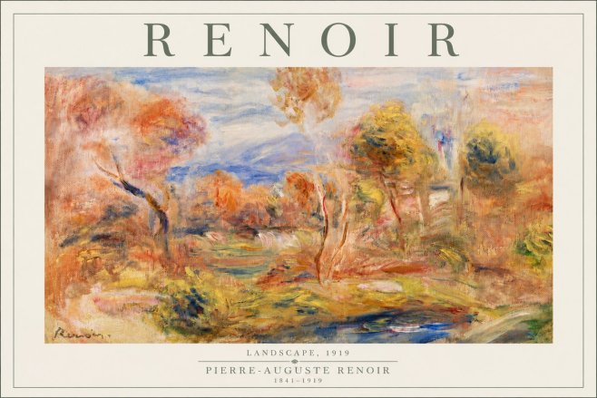 Renoir Landscape No6 - Plakát