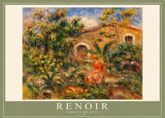 Renoir Garden in the South No2 - Plakát