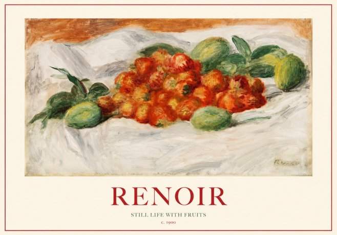 Renoir Still Life with Fruits No1 - Plakát