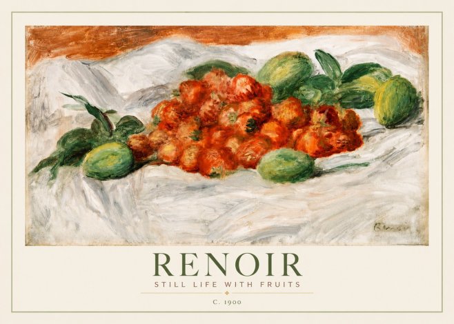 Renoir Still Life with Fruits No2 - Plakát