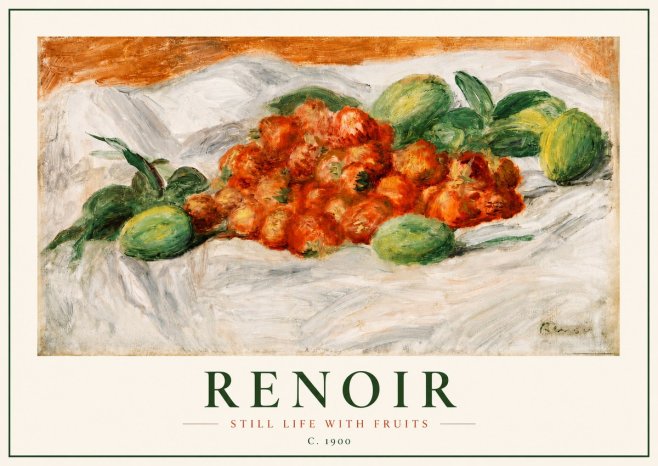 Renoir Still Life with Fruits No3 - Plakát