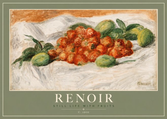 Renoir Still Life with Fruits No4 - Plakát