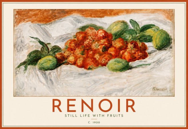 Renoir Still Life with Fruits No6 - Plakát