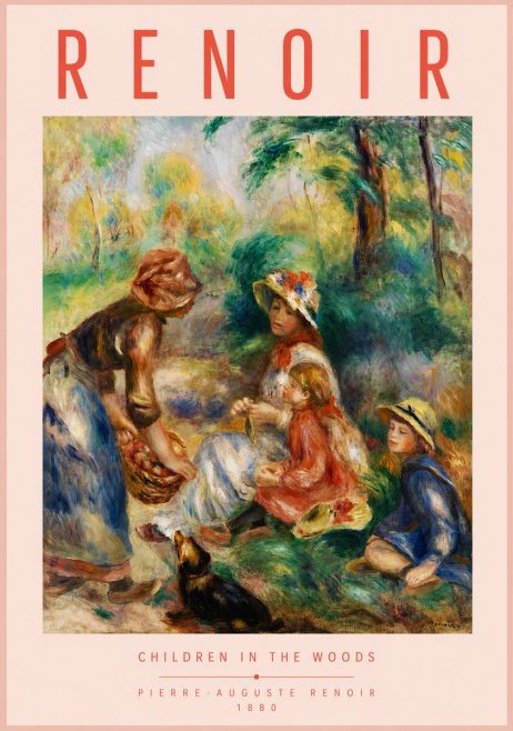 Renoir Children in the Woods No4 - Plakát