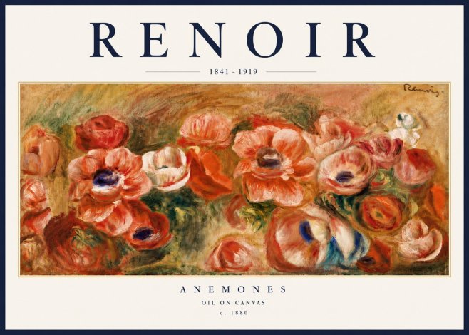 Renoir Anemones No6 - Plakát