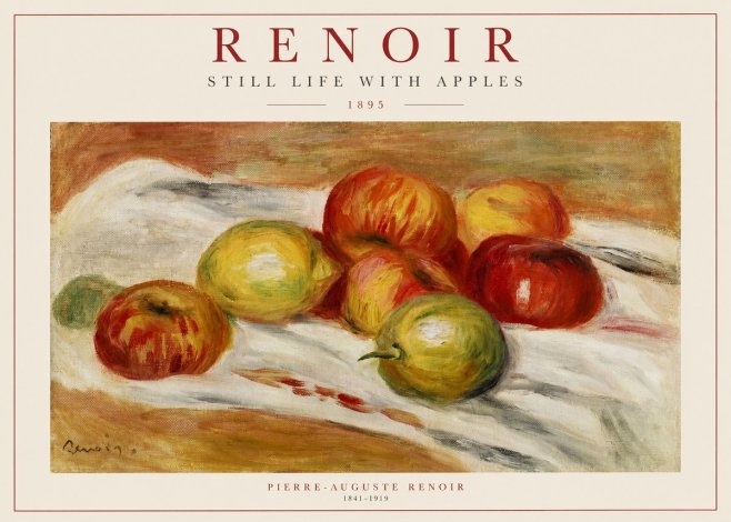 Renoir Still Life with Apples No1 - Plakát